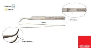 Ceta Form 120mm Eğik İğne Uçlu Cımbız H40-7-SA