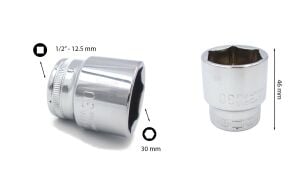 Ceta Form 30 mm 1/2” 6 Köşe Lokma Anahtar C22-H30