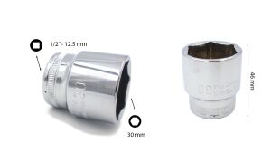 Ceta Form 30 mm 1/2” 6 Köşe Lokma Anahtar C22-H30