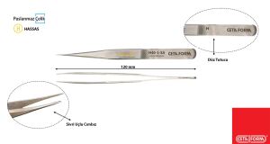 Ceta Form 120 mm Sivri Uçlu Cımbız H40-1-SA