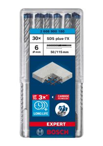 Bosch Expert 6x115 mm 30’lu Yeni Sds Plus-7X Matkap Ucu 2608900180