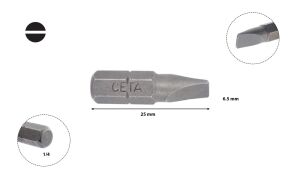 Ceta Form 6x25 mm Düz Bits CB/613