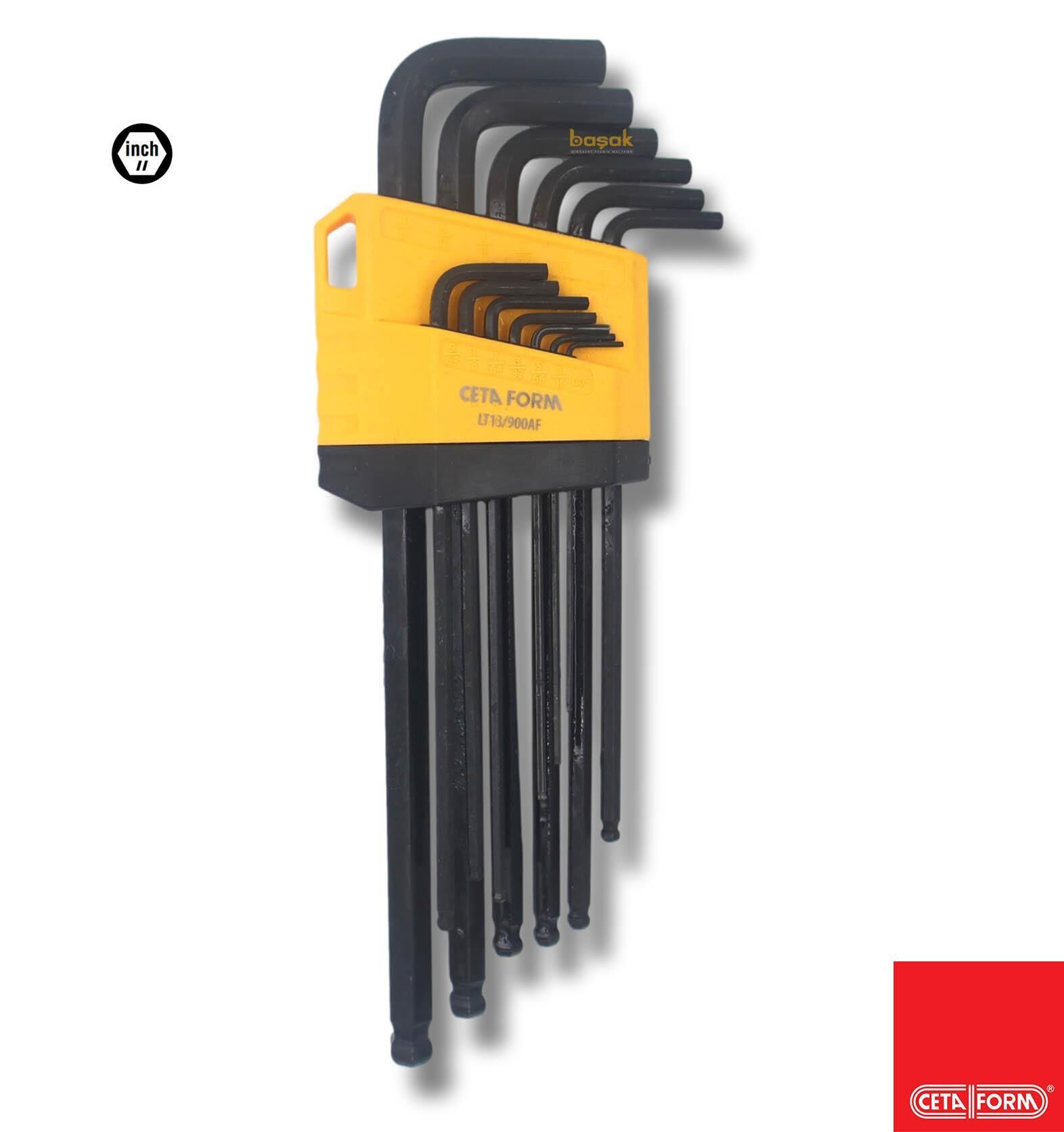 Ceta Form 13 Parça Topbaşlı Inch Allen Takımı Uzun Tip LT13/900AF
