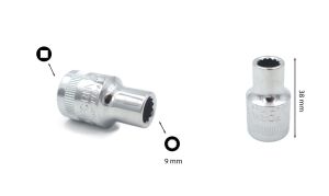 Ceta Form 9 mm 1/2” 12 Köşe Yıldız Lokma Anahtar C22-B09