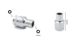 Ceta Form 9 mm 1/2” 12 Köşe Yıldız Lokma Anahtar C22-B09