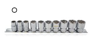 Ceta Form 10 - 19 mm 3/8'' 10 Parça Raylı Lokma Anahtar Takımı C12-RH10