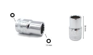 Ceta Form 13 mm 1/2” 12 Köşe Yıldız Lokma Anahtar C22-B13