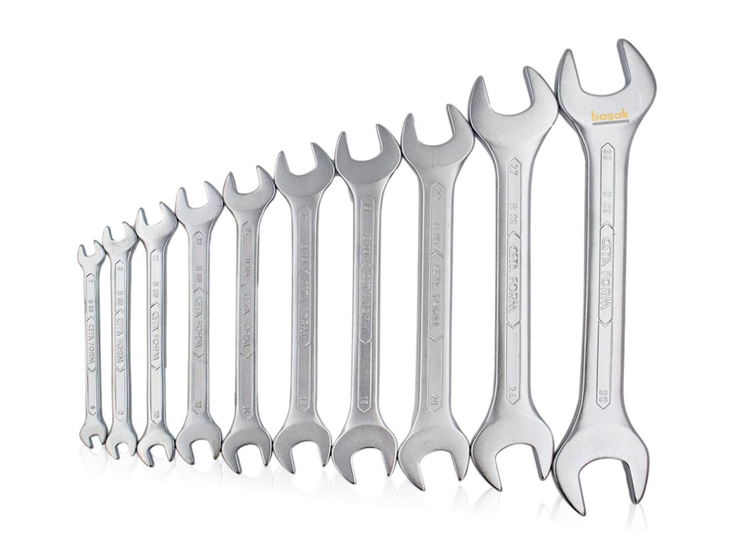 Ceta Form 6 - 26 mm 10 parça Uzun Açık Ağız Anahtar Takımı B09-B10