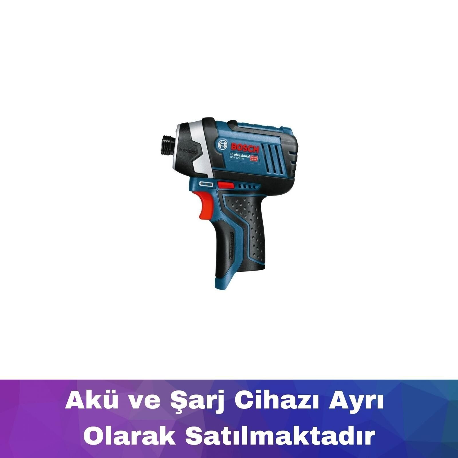 Bosch GDR 12V-105 Akülü Darbeli Vidalama (Akü ve Şarj Yoktur) 06019A6901
