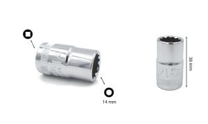 Ceta Form 14 mm 1/2” 12 Köşe Yıldız Lokma Anahtar C22-B14
