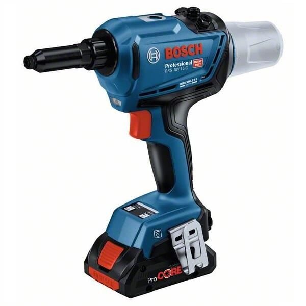 Bosch GRG 18V-16 Akülü Perçin Makinası 2x4 Ah P.Core Akü 06019K5001