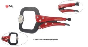 Ceta Form 180 mm X-Grip C Tipi Ayarlı Pense E55P-180-2