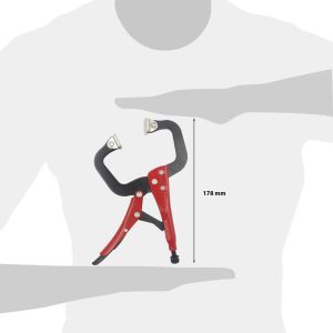 Ceta Form 180 mm X-Grip C Tipi Ayarlı Pense E55P-180-2