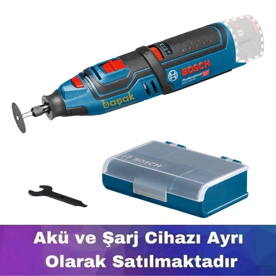 Bosch GRO 12V-35 Akülü Çok Amaçlı El Motoru (Solo) 06019C5000