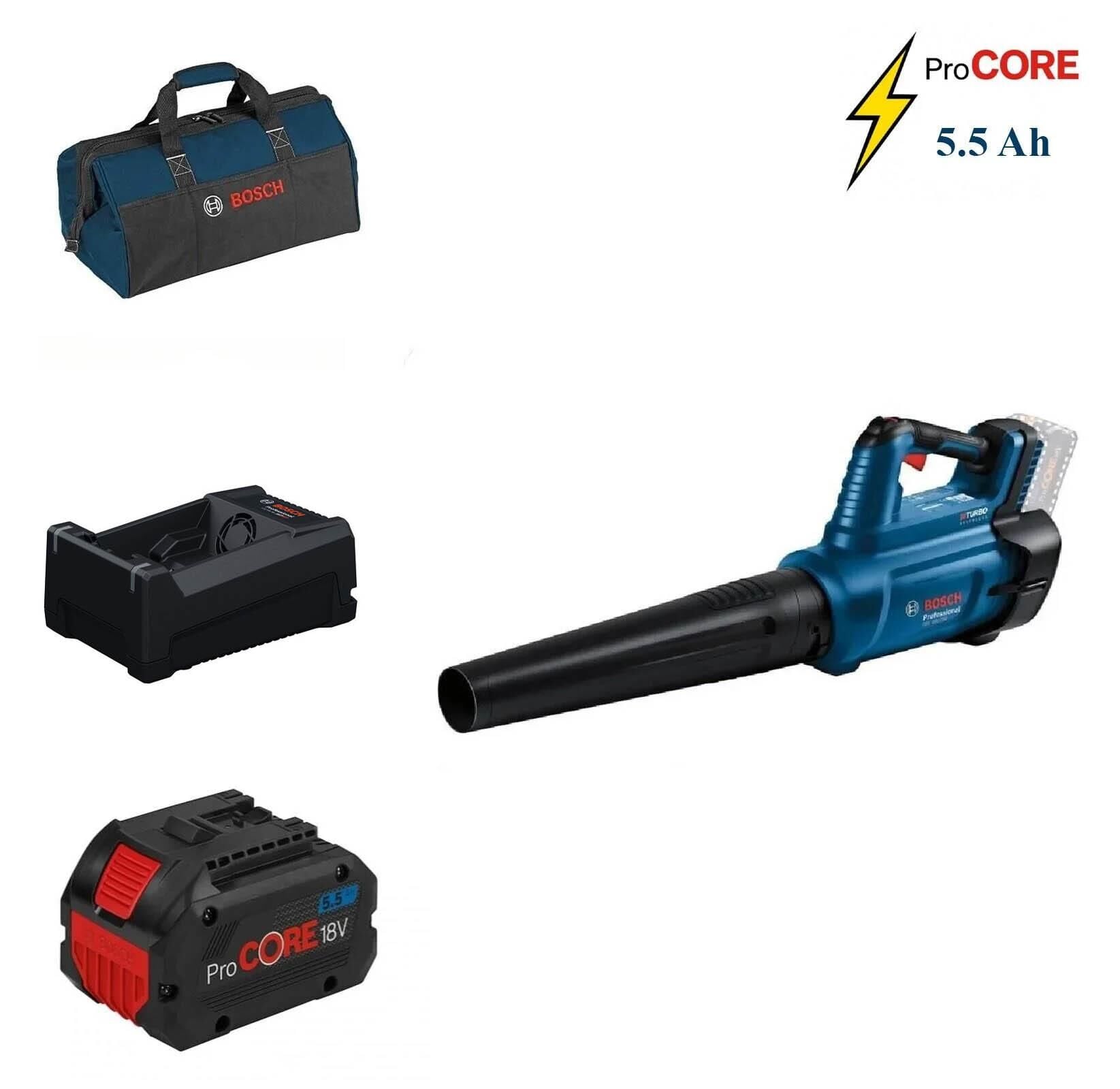 Bosch GBL 18V-750 1x5,5 Ah ProCORE Akülü Yaprak Üfleyici Bez Çantalı