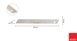 Ceta Form 9mm Maket Bıçağı Yedeği 10'lu J46-R