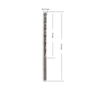 MTE 4,2 mm Uzun Metal Matkap Ucu HSS DIN 340