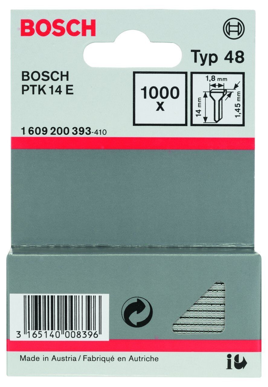 Bosch Zımba Çivisi 14mm PTK 14/3,6 V 1609200393