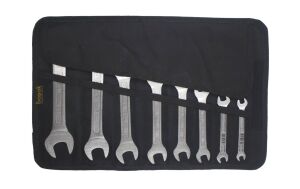 Ceta Form 6-22 mm 8 Parça Çatal İki Ağız Anahtar Takımı Bez Çantalı B10-R08