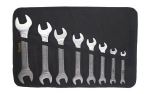 Ceta Form 6-22 mm 8 Parça Çatal İki Ağız Anahtar Takımı Bez Çantalı B10-R08