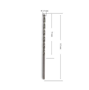 MTE 3,5 mm Uzun Metal Matkap Ucu HSS DIN 340