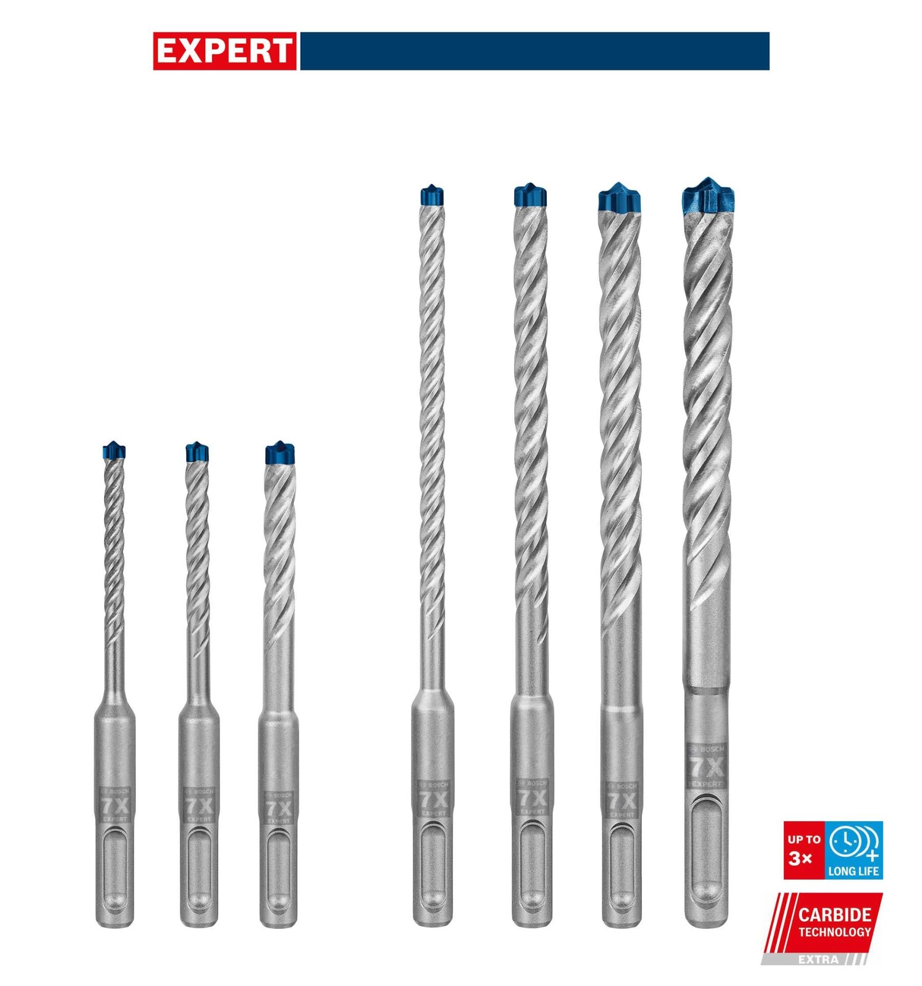 Bosch Expert 7 Parça Yeni Sds Plus-7X Matkap Ucu 2608900195