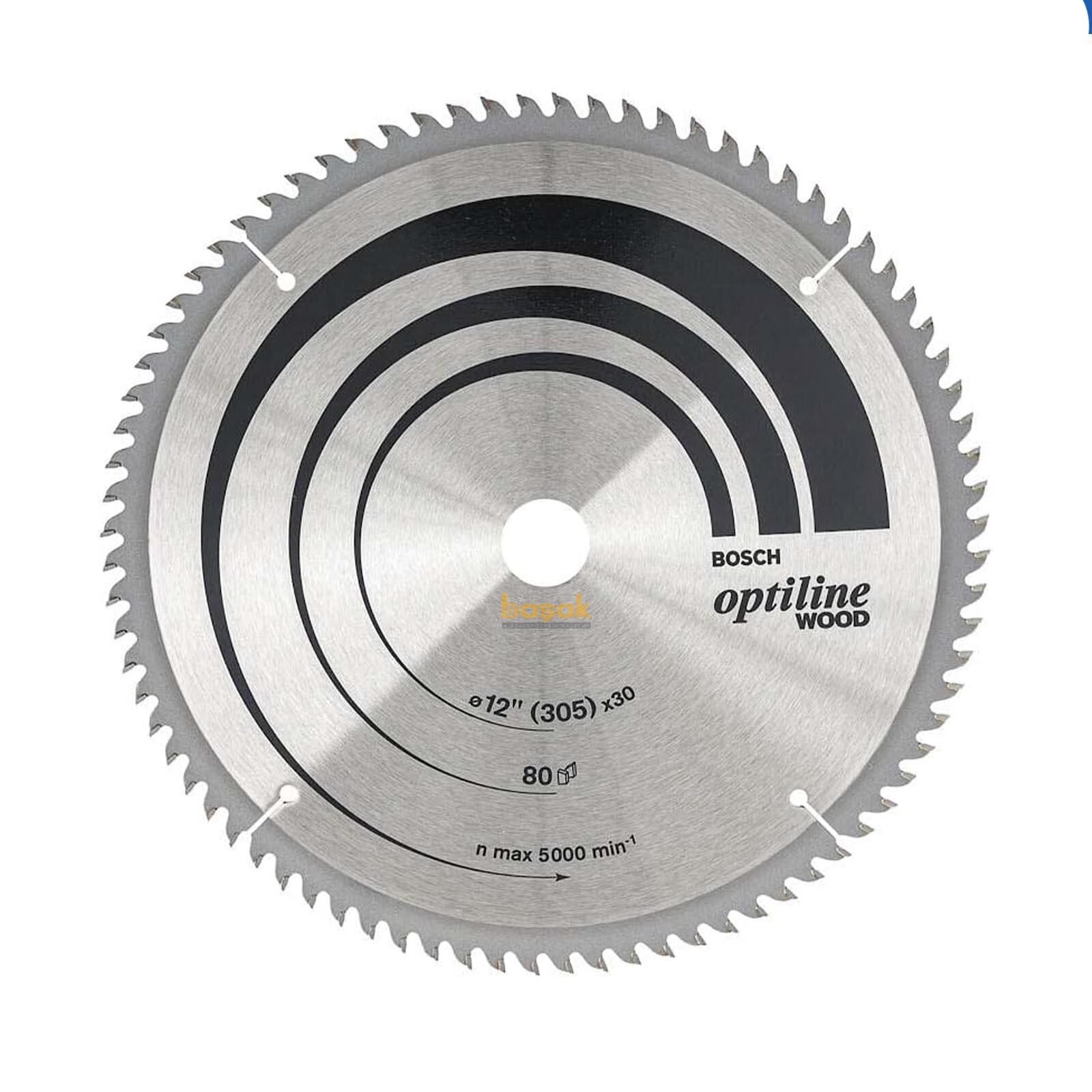 Bosch Optiline 305x25,4 mm 96 Diş Ahşap Daire Testere 2608640922