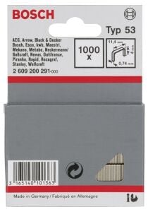 Bosch Zımba Teli Tip 53 11,4*0,74*4 mm 2609200291