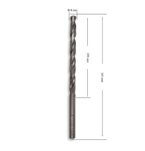 MTE 8 mm Uzun Metal Matkap Ucu HSS DIN 340