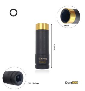 Ceta Form 19 mm 1/2'' Duramax Havalı Bijon Lokma Anahtarı C64W-H19