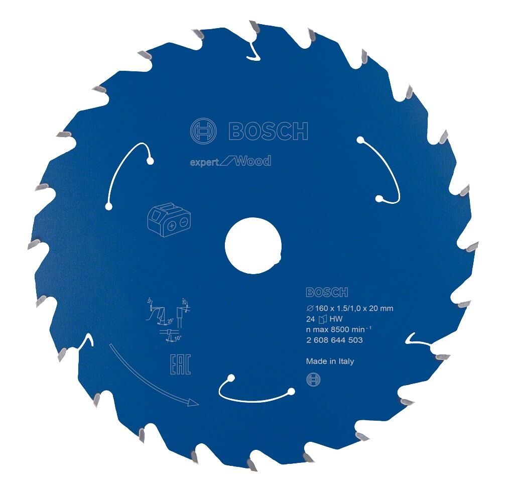 Bosch Expert 160 mm 24 Diş Akülü Daire Testere Bıçağı 2608644503