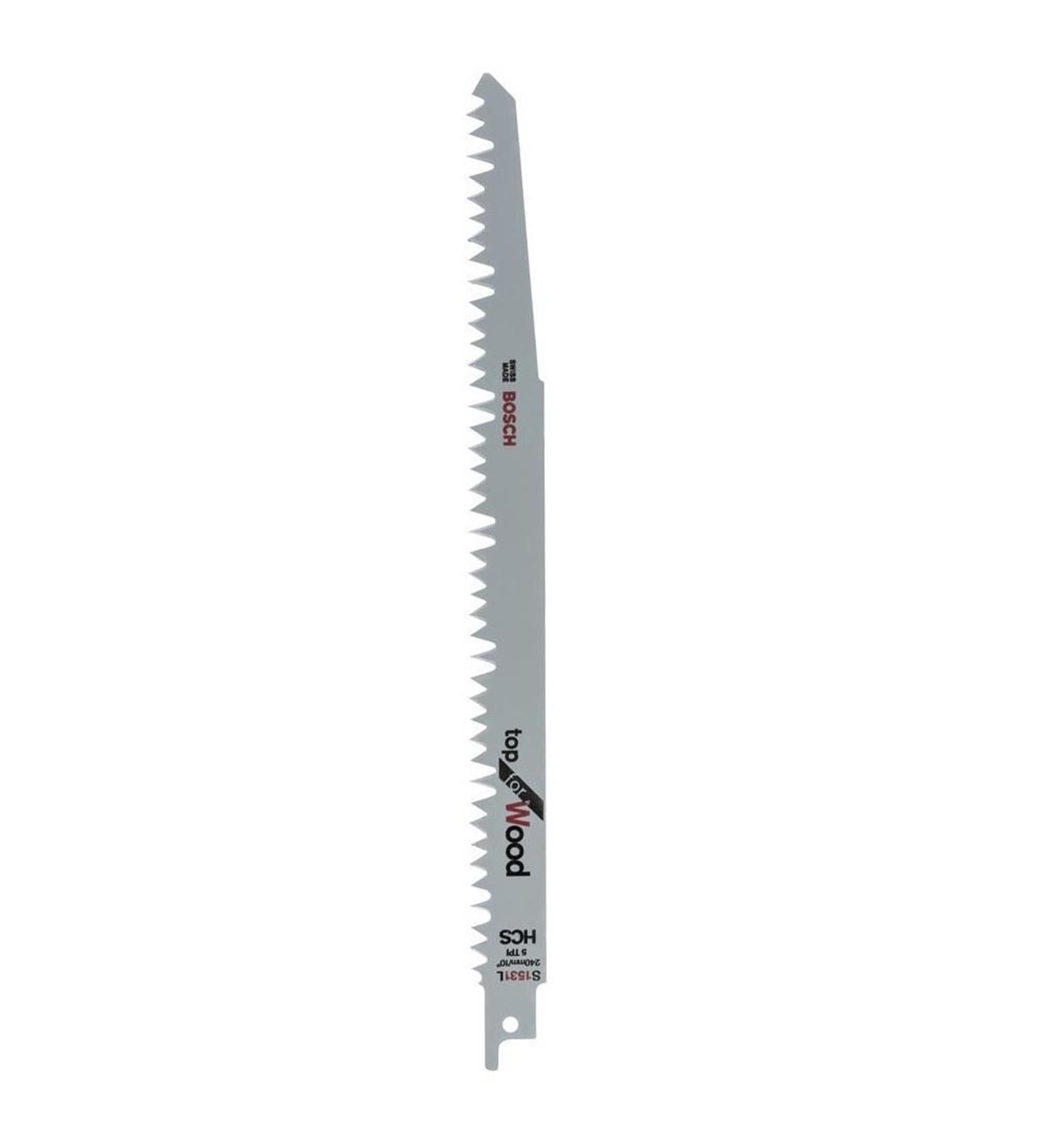 Bosch S 1531 L 240 mm 5'li Hızlı Kesim Ahşap Panter Testere Ucu 2608650676