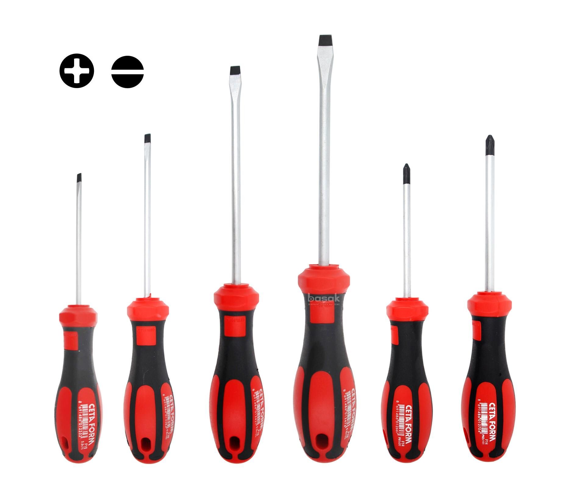 Ceta Form F99-601 6 Parça C-PLUS Tornavida Takımı - Düz/Yıldız