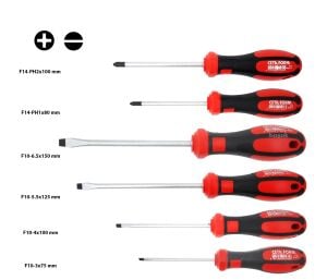 Ceta Form F99-601 6 Parça C-PLUS Tornavida Takımı - Düz/Yıldız