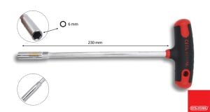 Ceta Form 6 mm T Saplı Lokma Anahtar K20-06