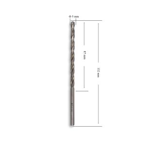 MTE 5 mm Uzun Metal Matkap Ucu HSS DIN 340