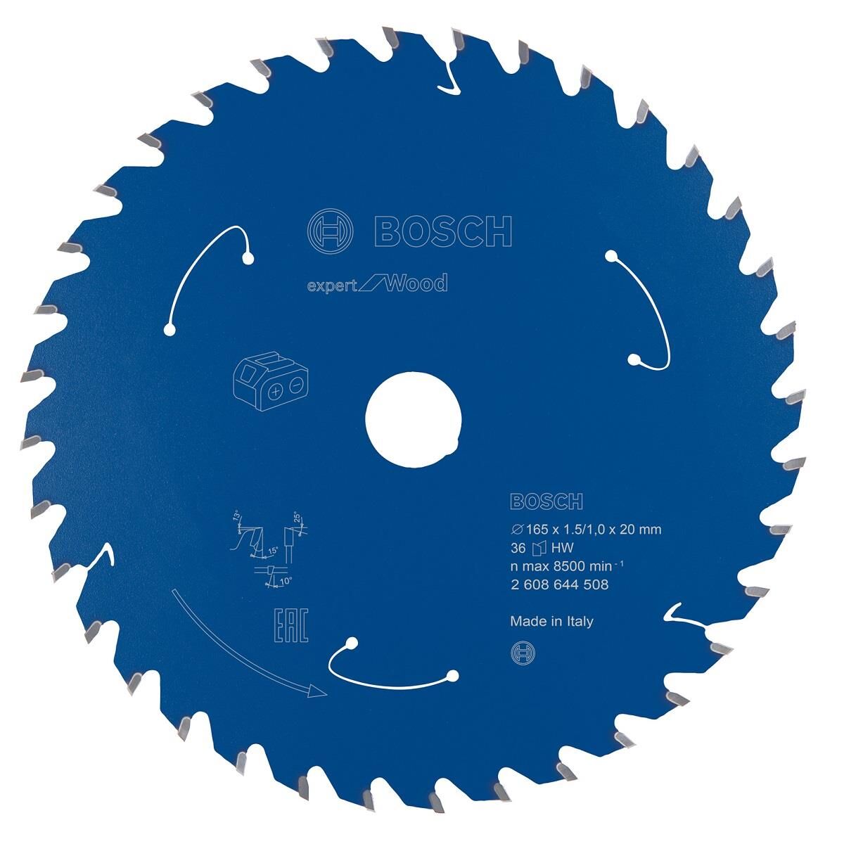 Bosch Expert Akülü Daire Testere Bıçağı 160*20 mm 36 Diş Ahşap için 2608644508