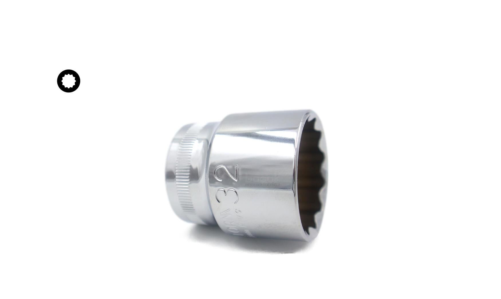 Ceta Form 32 mm 1/2” 12 Köşe Yıldız Lokma Anahtar C22-B32