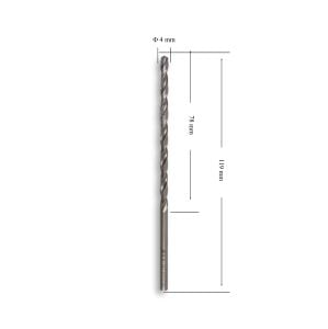 MTE 4 mm Uzun Metal Matkap Ucu HSS DIN 340