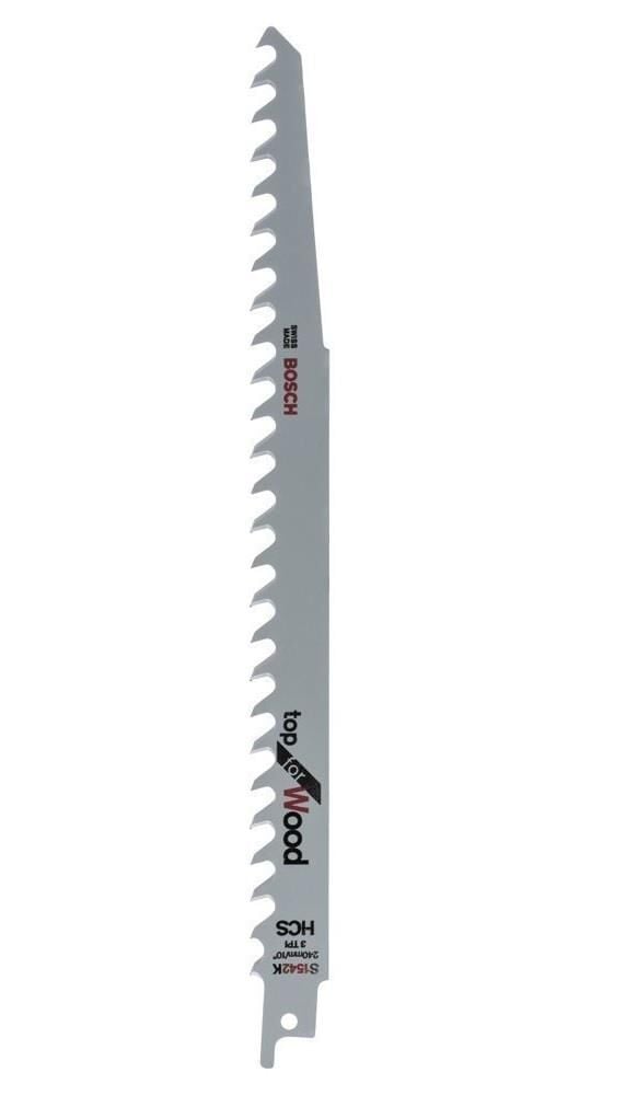 Bosch S 1542 K 190mm 5'li Hızlı Kesim Ahşap Panter Testere Ucu 2608650682