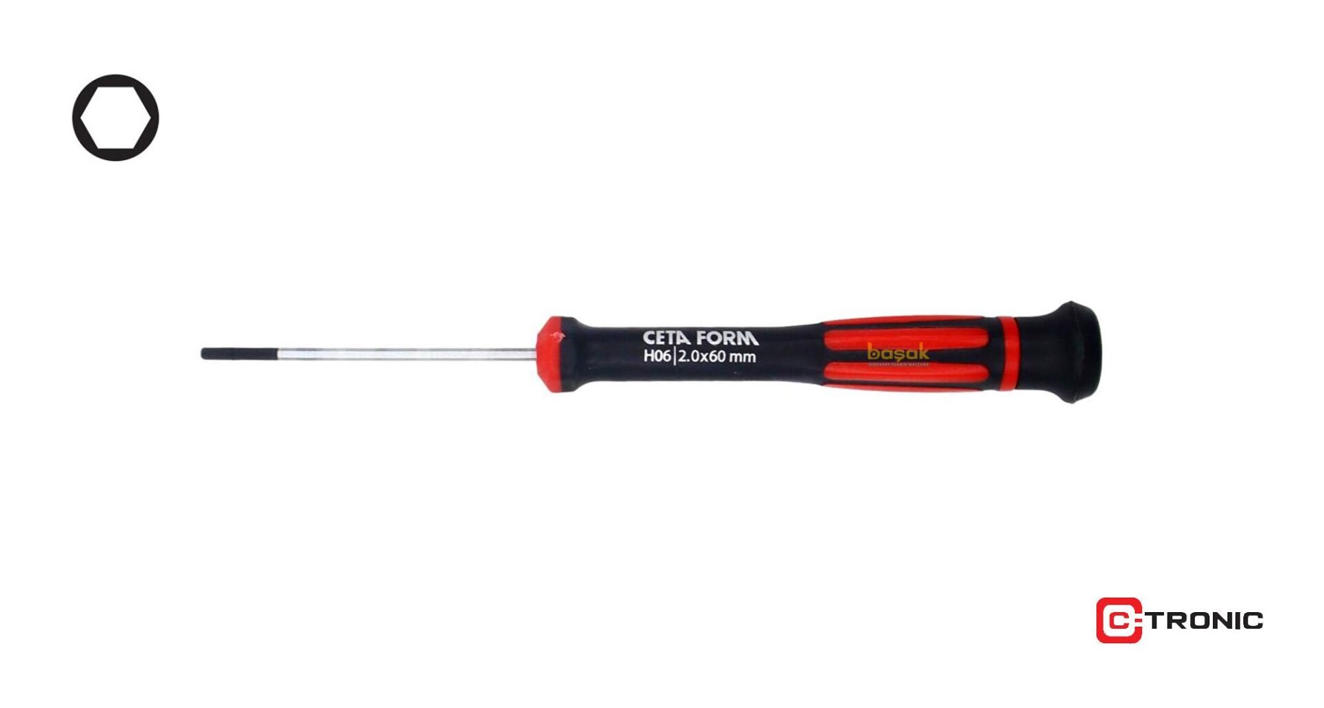 Ceta Form 2.0x60 mm Allen Uçlu Elektronikçi Tornavida H06-20-060