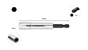 Ceta Form 8 mm 1/4'' Girişli Derin Lokma Uç BTD/08