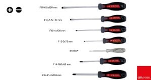 Ceta Form F99-601V 7 Parça Tornavida Takımı Düz/Yıldız + Kontrol Kalemli