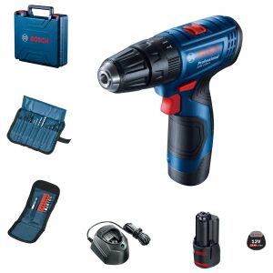 BOSCH GSB 120-LI Çift Akülü 23 Aksesuarlı Akülü Darbeli Matkap