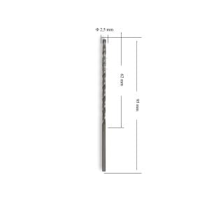 MTE 2,5 mm Uzun Metal Matkap Ucu HSS DIN 340