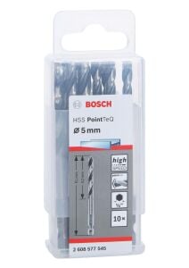 PoinTeQ  5mm 1/4 Adap. Metal Matkap Ucu 10'lu 2608577545 Bosch