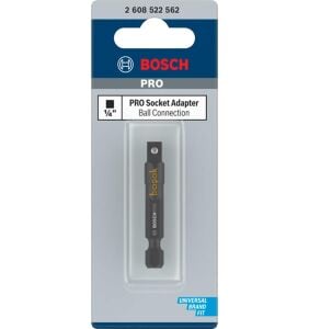 Bosch Pro 1/4 Bits Girişli 1/4 Kare Lokma Adaptörü 2608522562
