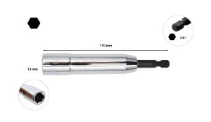 Ceta Form 13 mm 1/4'' Girişli Derin Lokma Uç BTD/13