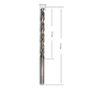 MTE 9,5 mm Uzun Metal Matkap Ucu HSS DIN 340