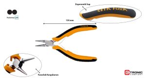 Mikro Elektronikçi Yuvarlak Kargaburun 130 MM H26-130